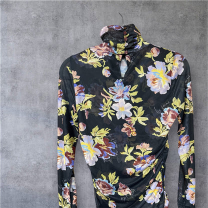 NWT Cinq a Sept Sheer Floral Top