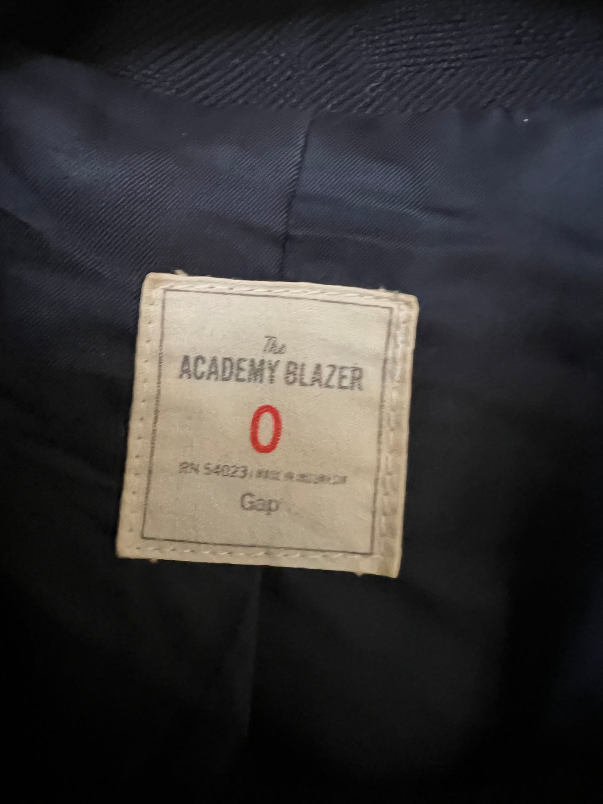 Gap - The Academy - Navy Blue Blazer, Suit Jacket, Coat, Size 0