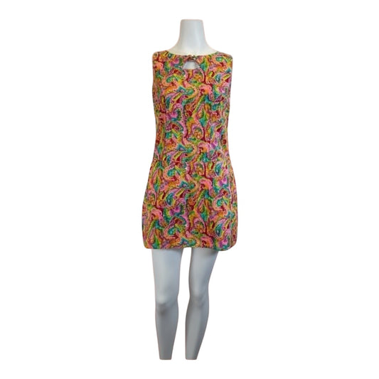 Vintage 60s Psychedelic Romper (Shorts), size small