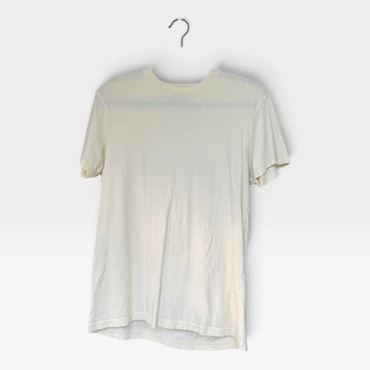Banana Republic Pale Buttercream Yellow Fitted Crew T-Shirt, Size M