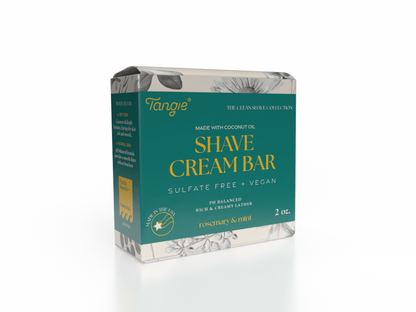 Tangie Shave Cream Bar – Zero Waste Face & Body