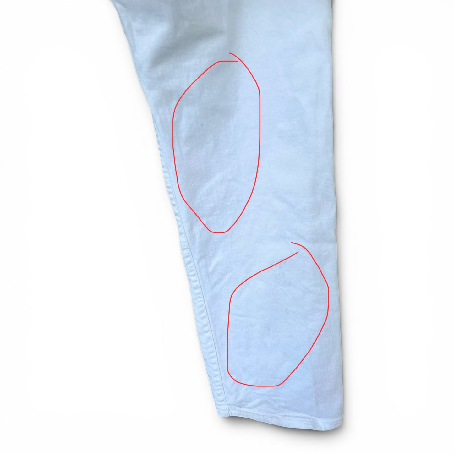 Gap Classic Straight Women’s Denim White Jeans, As Is, Size 16 / 33