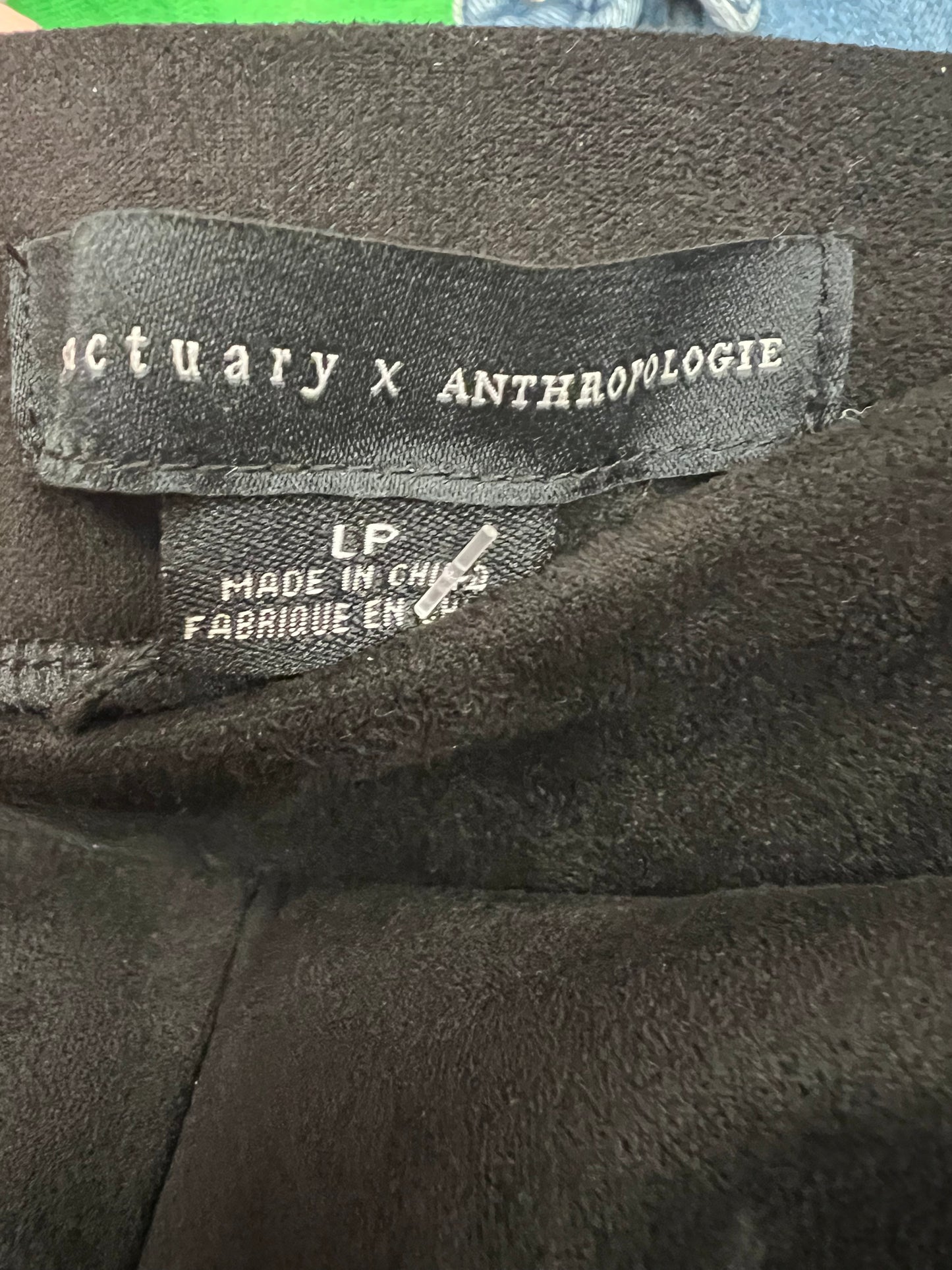 NWT Anthropologie Pull-On Black Trousers size LP