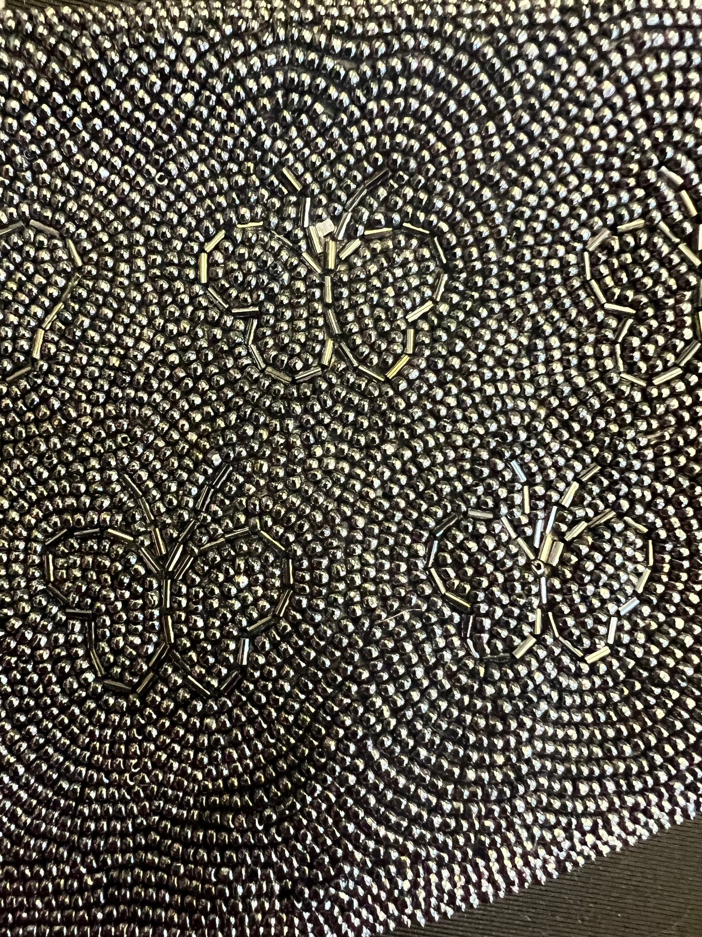 Vintage Beaded Butterfly Evening Bag Clutch