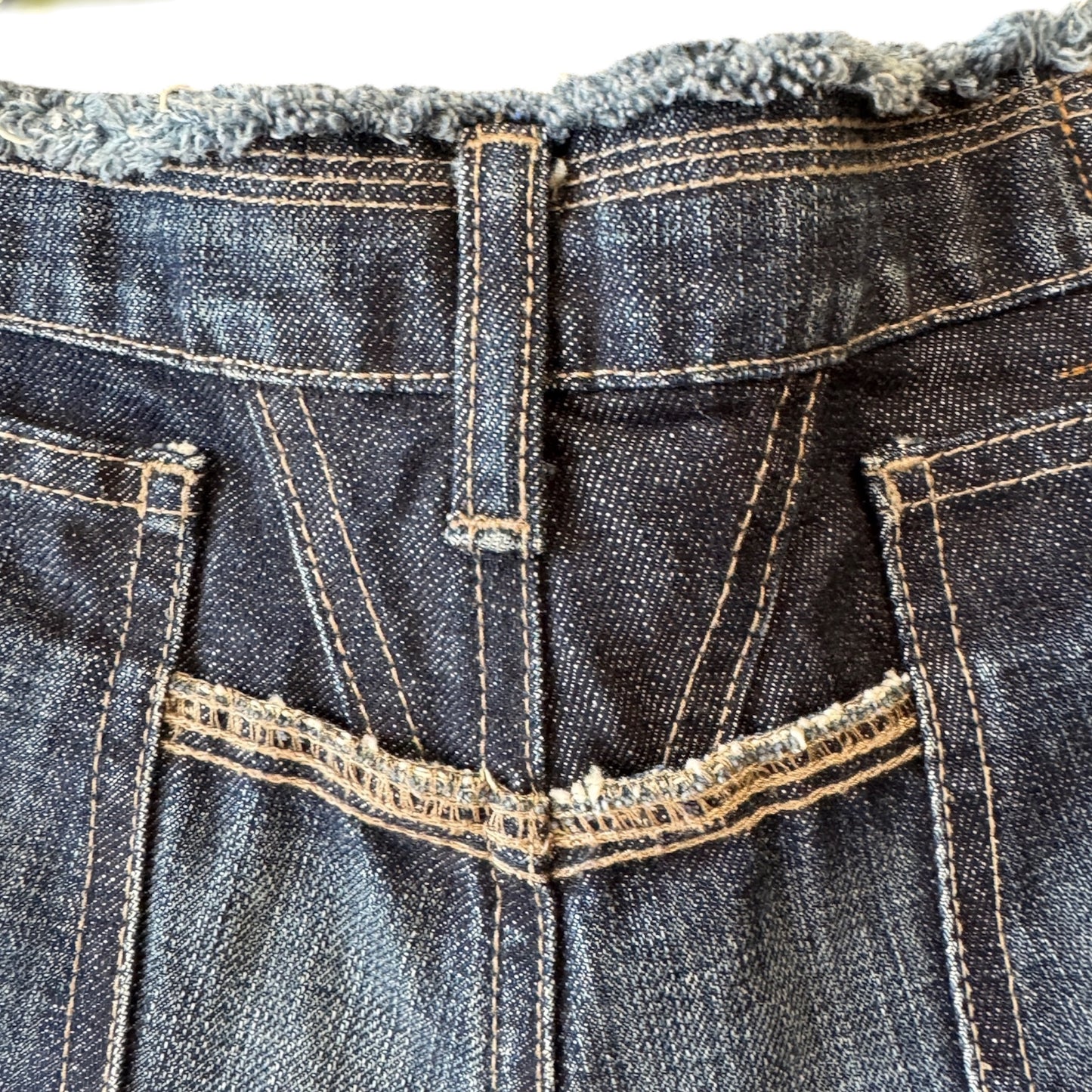 Marithé et François Girbaud Vintage Denim 90s/Y2K Micro Mini Skirt, size 4