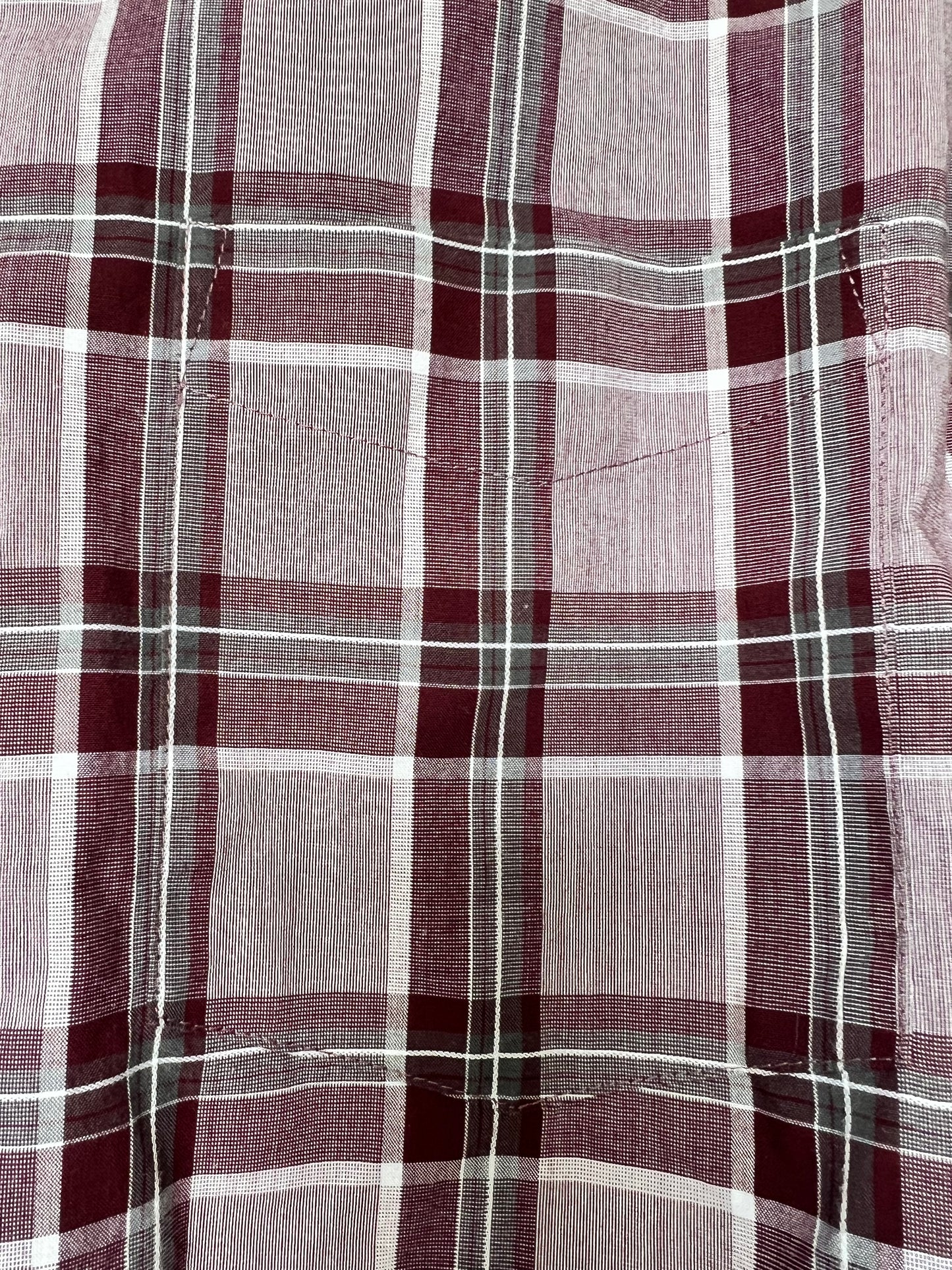 Van Heusen Men’s Casual Button-Down Plaid Dress Shirt, Size M