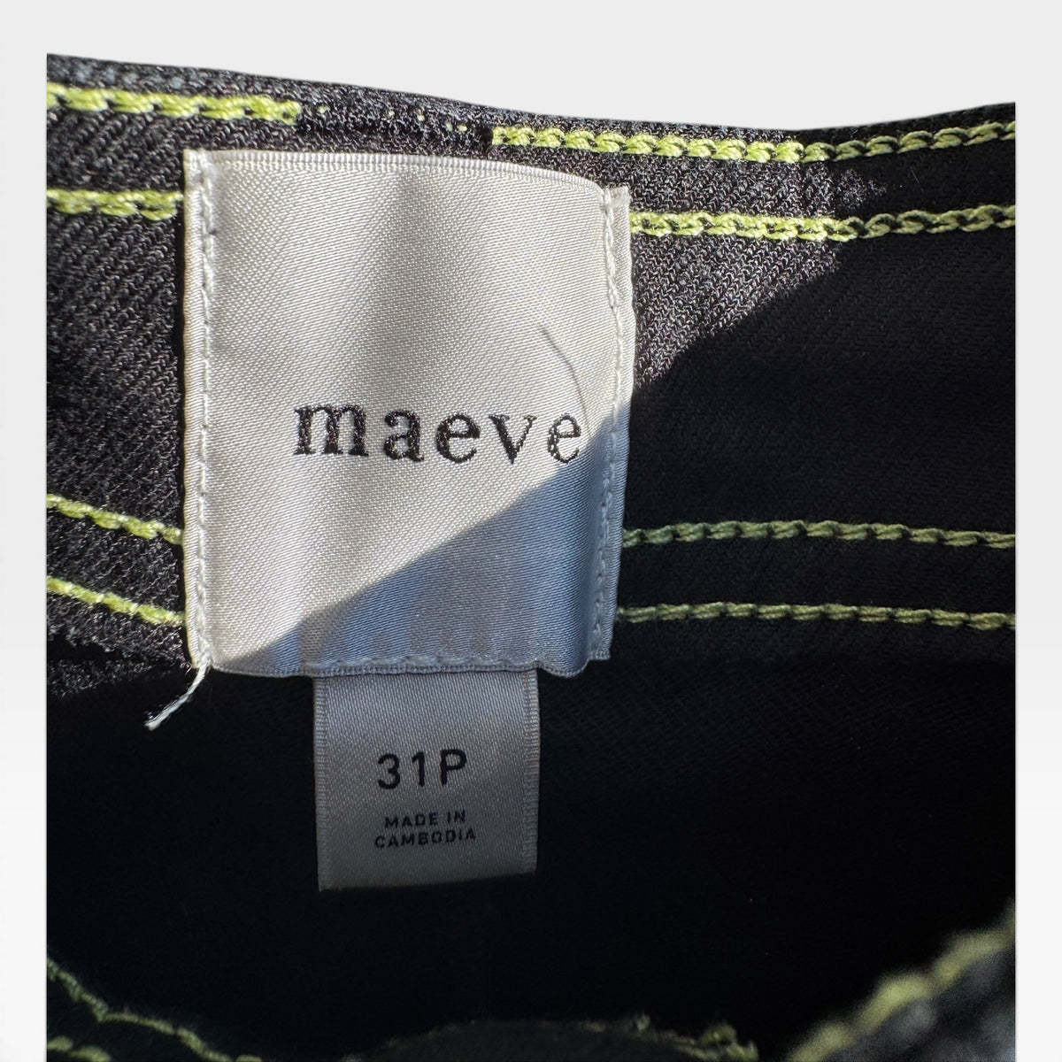 Anthropologie Maeve The Colette Crop Wide-Leg Pants, Black, Size 31P