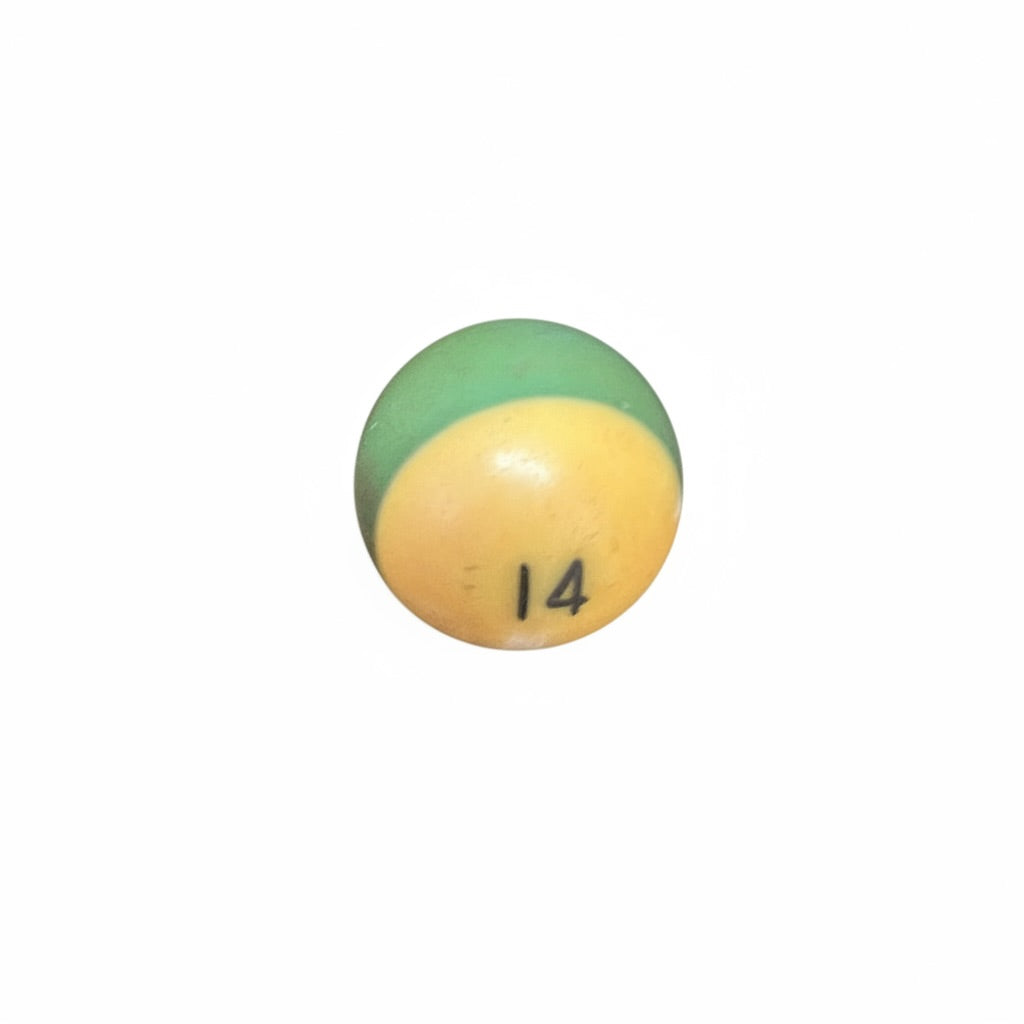 Lucky Vintage Billiard Ball With Clear Lucite Display Stand (Single)