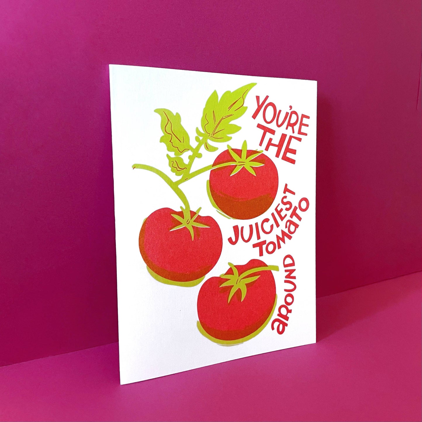 Juicy Tomato - Love Risograph Greeting Card