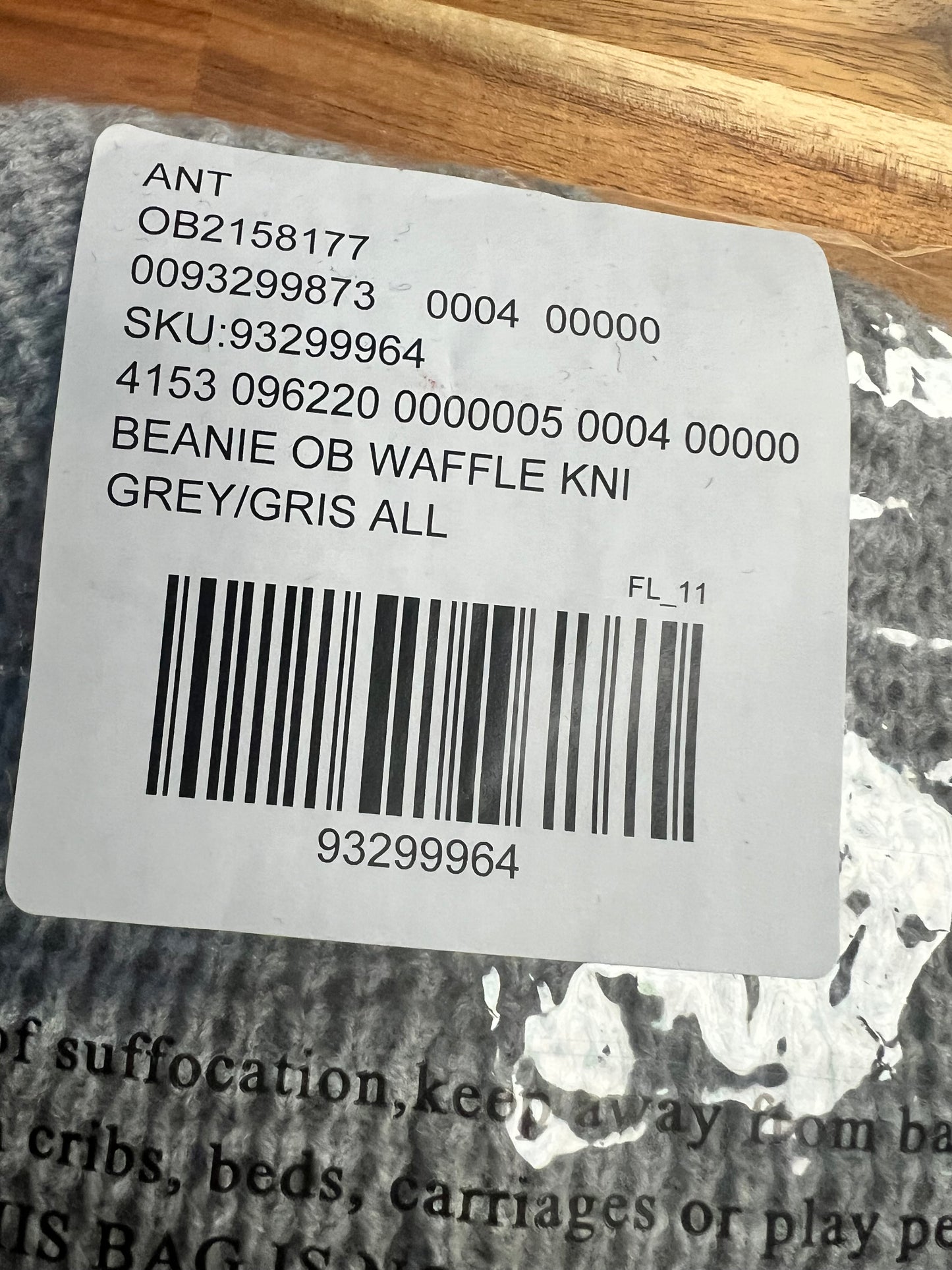 NWT Anthropologie Gray Beanie Hat