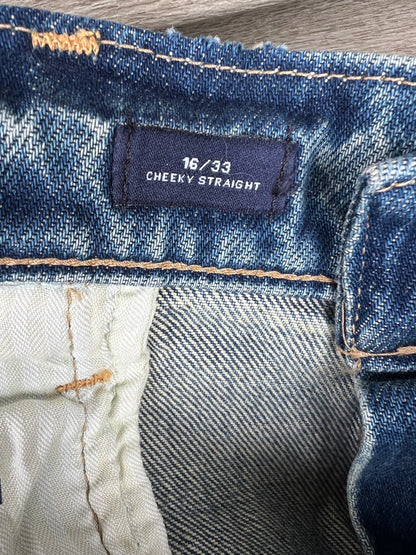 NWT Gap Cheeky Straight Denim Jeans, size 33/16