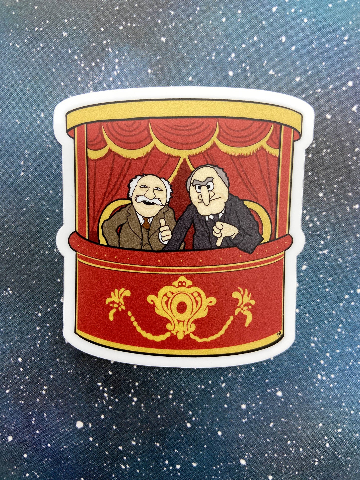 Vinyl Decal - Statler and Waldorf - The Muppets Sticker