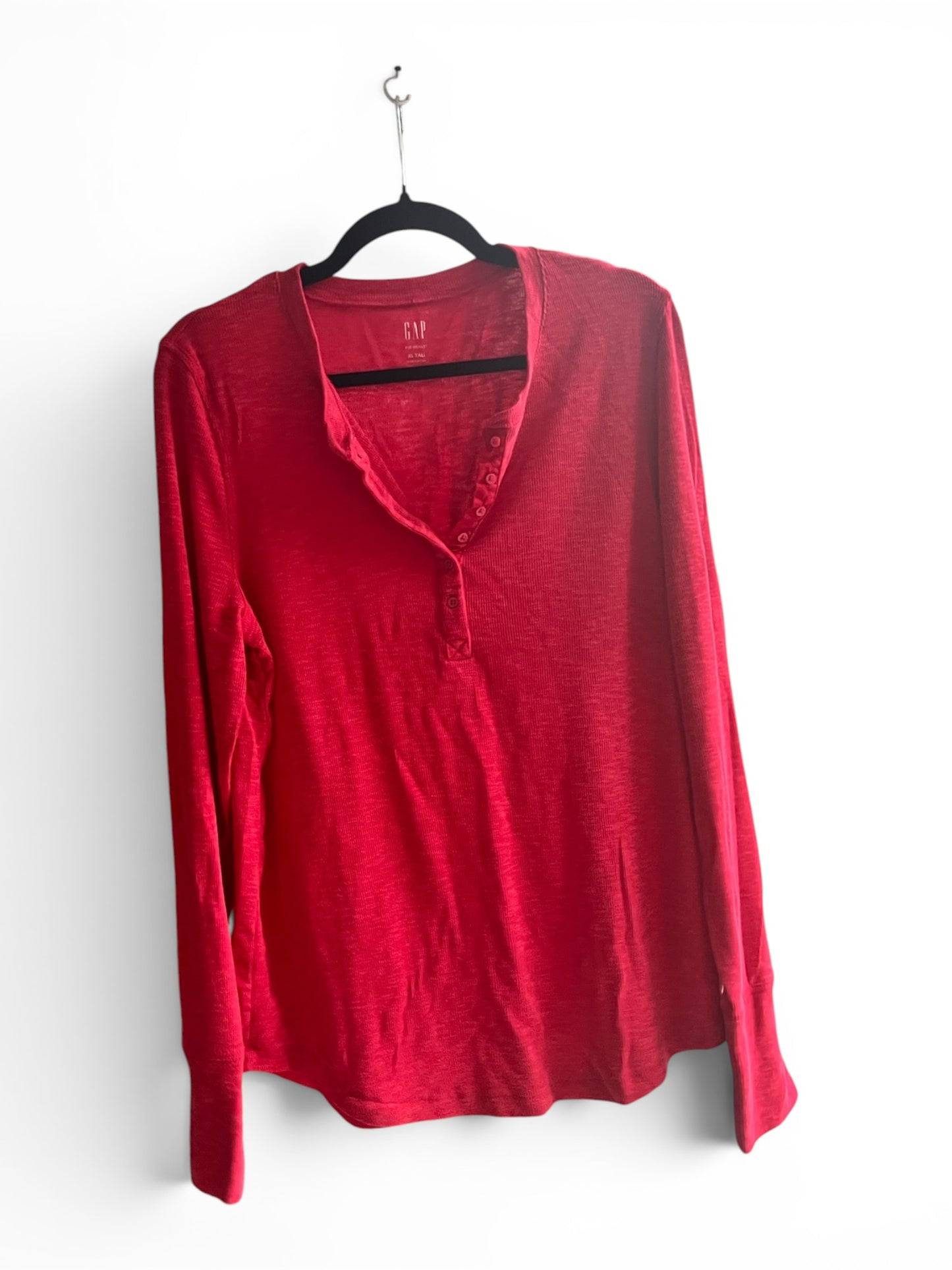 NWT Gap Waffle Tee & EUC Gap Waffle Henley - Bundle of Two  - XL Tall