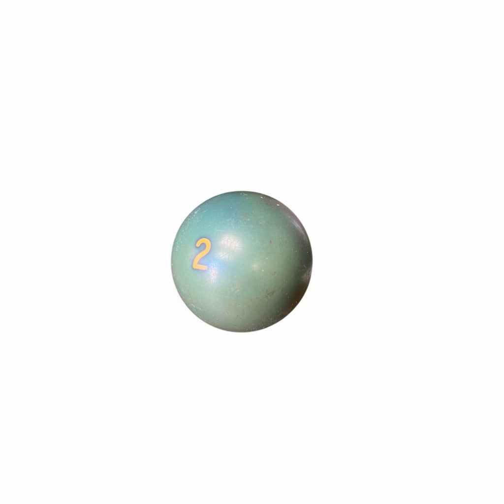 Lucky Vintage Billiard Ball With Clear Lucite Display Stand (Single)