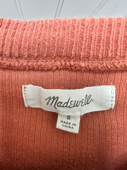 Madewell Rust Color Long Sleeve Shirt, Size S