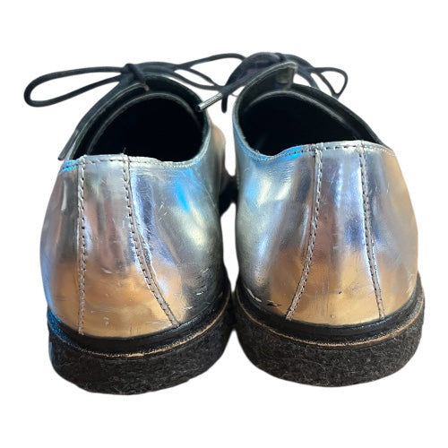 Ceremony Brand Silver Lace-Up Shoes, size 6.5