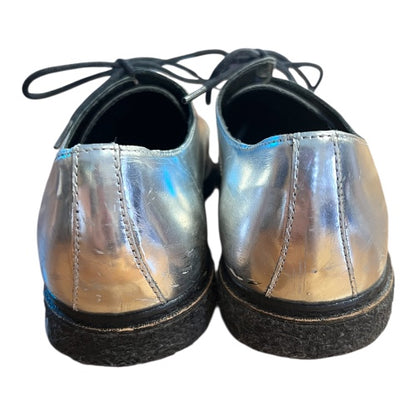 Ceremony Brand Silver Lace-Up Shoes, size 6.5