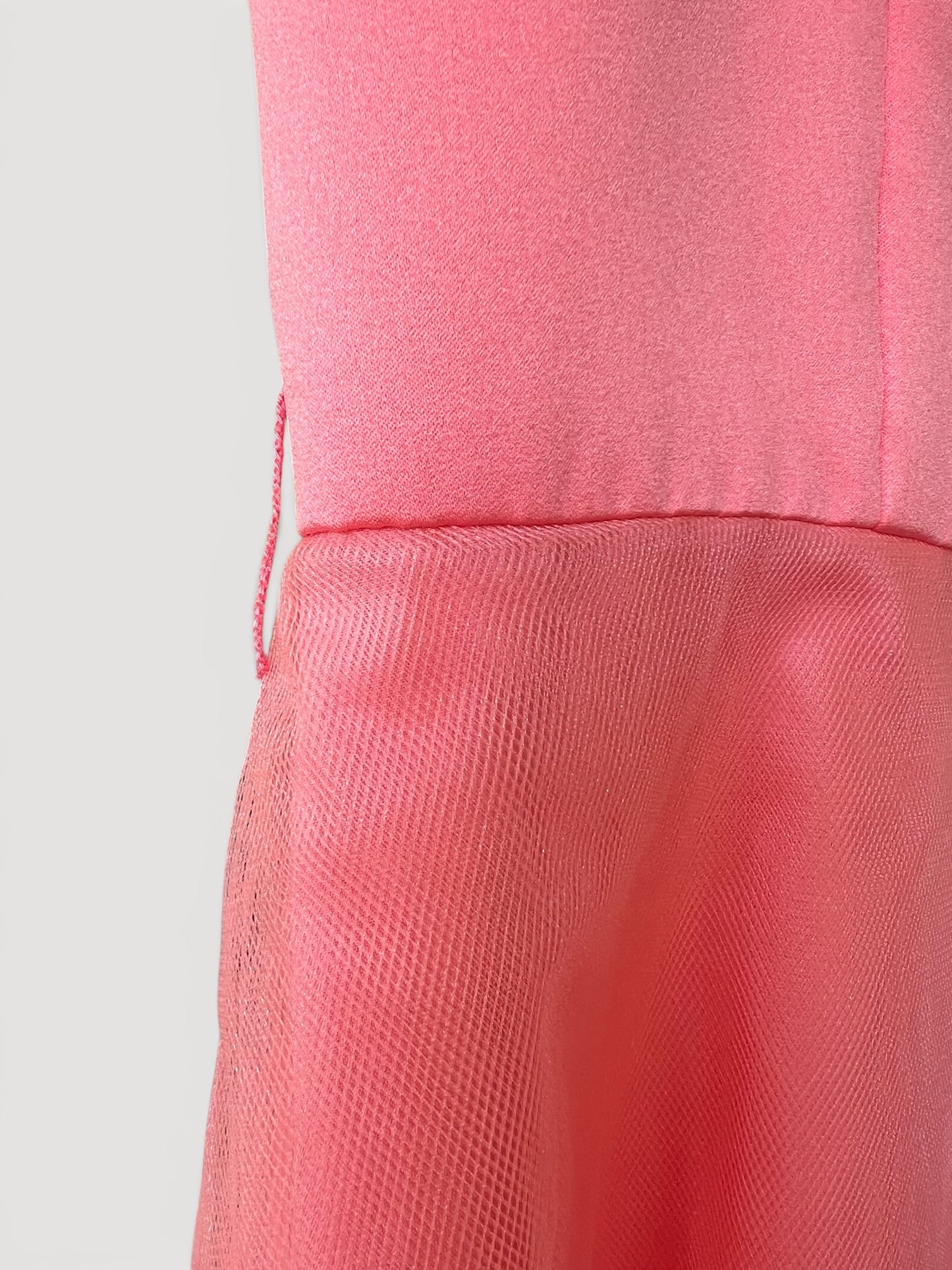Vintage 90s Y2K Formal Peach / Pink Ankle-Length Dress, Size XS