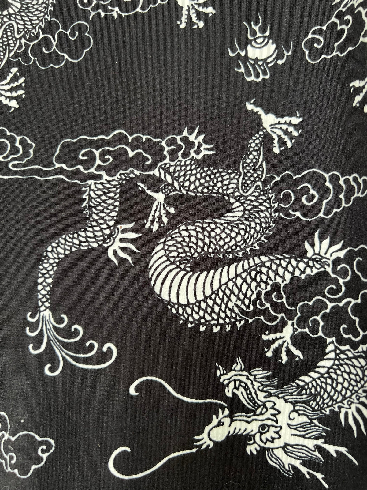 Dragon Print Flare Leg Pants, Flare Leggings, Bear Dance Brand, Size Large