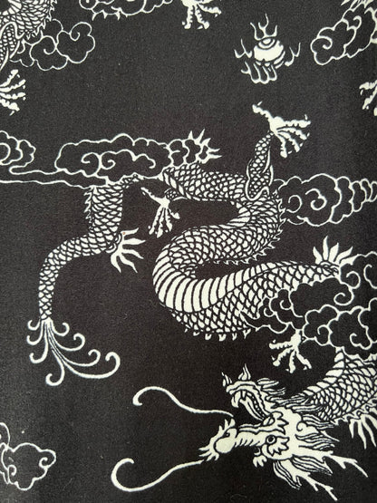 Dragon Print Flare Leg Pants, Flare Leggings, Bear Dance Brand, Size Large