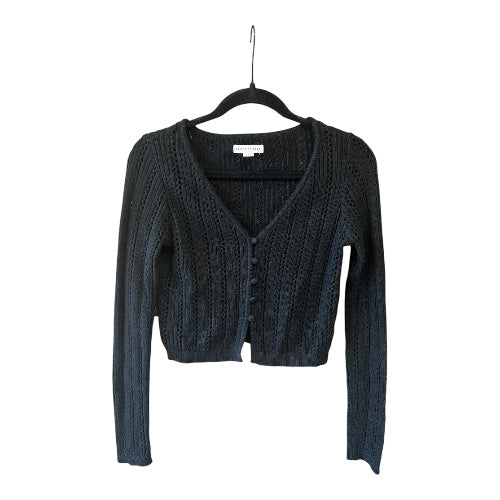 Aeropostale Black Cropped Cardigan, size s