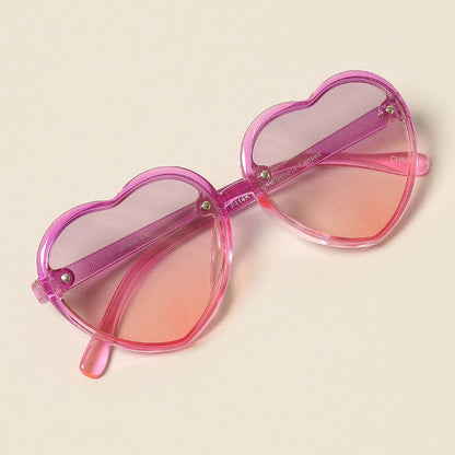 Kid's Heart Shaped Gradient Sunglasses