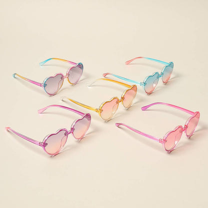 Kid's Heart Shaped Gradient Sunglasses