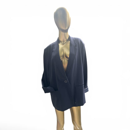 Black Sag Harbor Stretch Blazer Suit Jacket, Gently Pre-Owned, Size XL