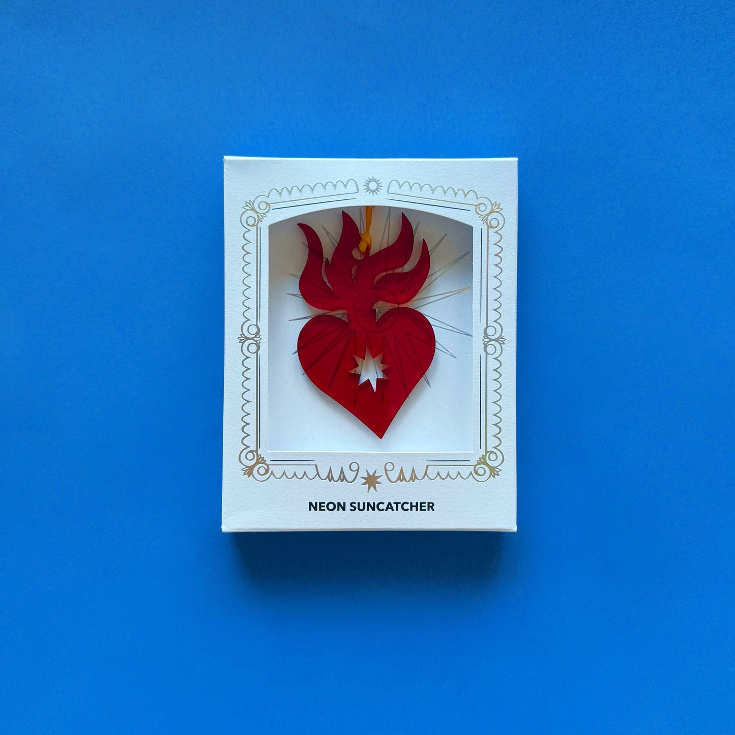 Sacred Heart Neon Suncatcher