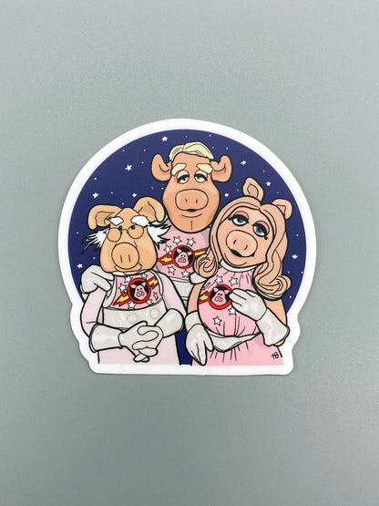 Vinyl Decal - Pigs In Space - The Muppets