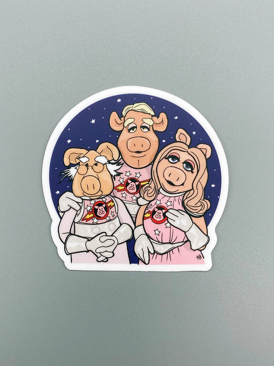 Pigs In Space - The Muppets Sticker, Vinyl Decal