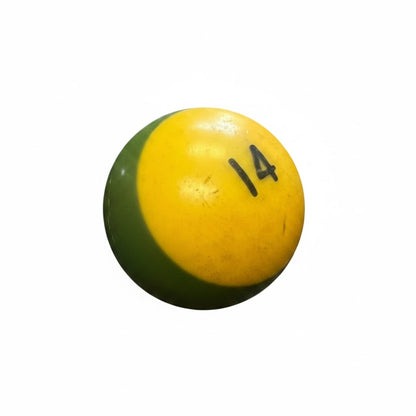 Lucky Vintage Billiard Ball With Clear Lucite Display Stand (Single)