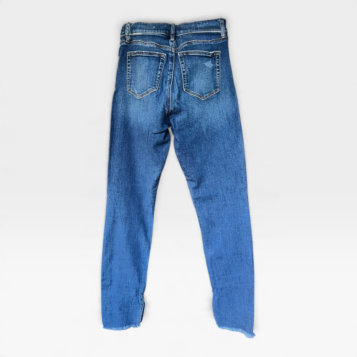 Loft Jeans, Artistically Mended Knee, Skinny With Ankle Vents, Size 27/4