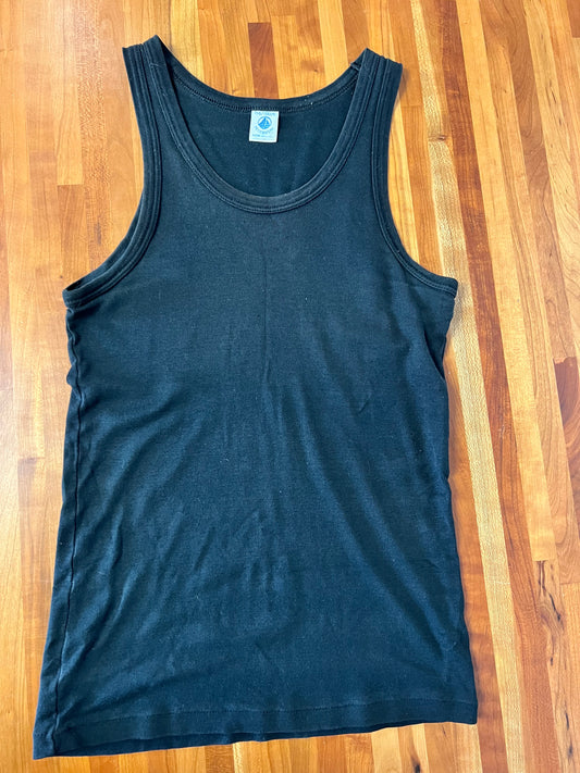 Petit Bateau Black Tank - xs/s