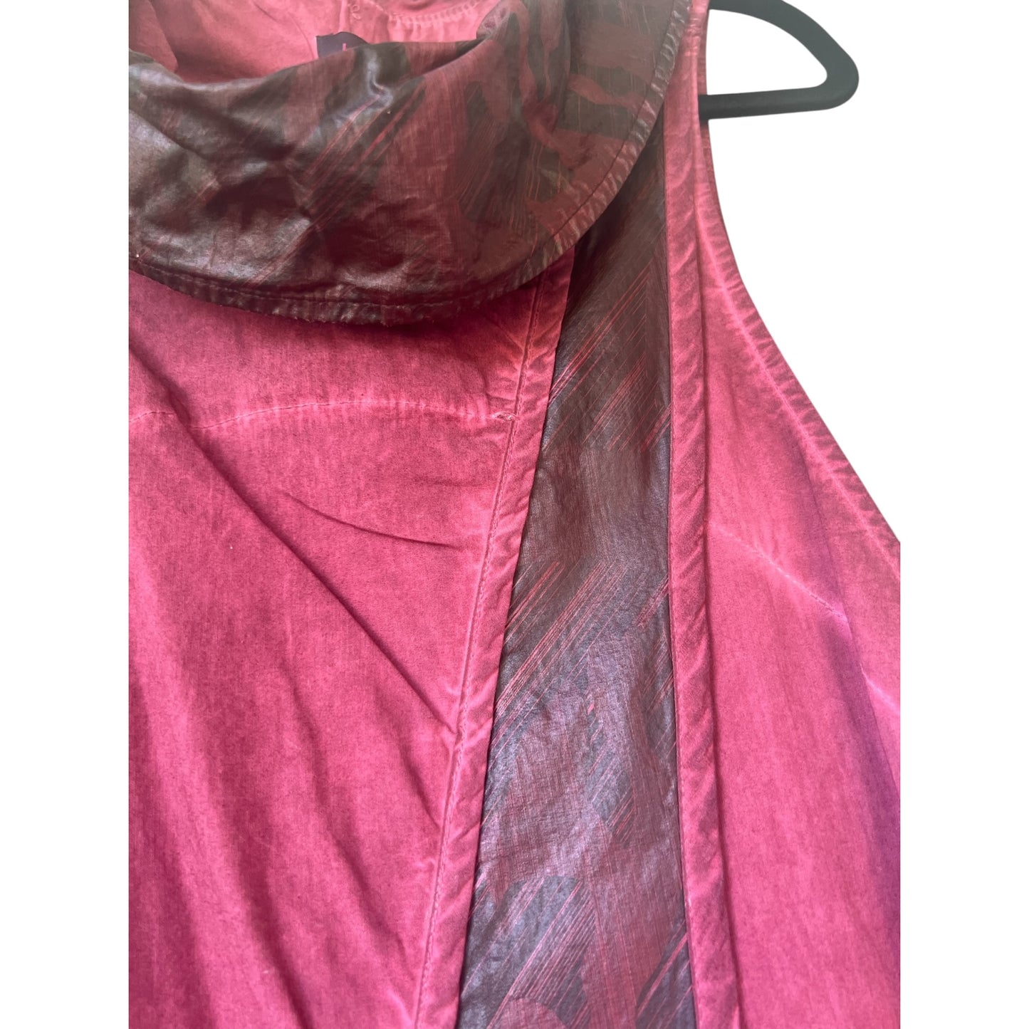 Kekoo Design Fuchsia Avant Garde Lagenlook Dress, Size S