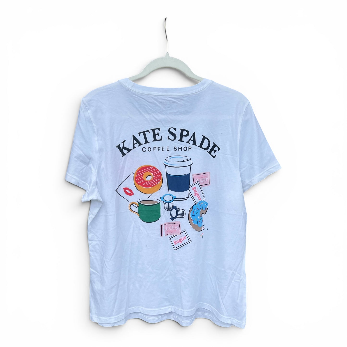 NWT Kate Spade “Coffee Shop” T-Shirt, size xl