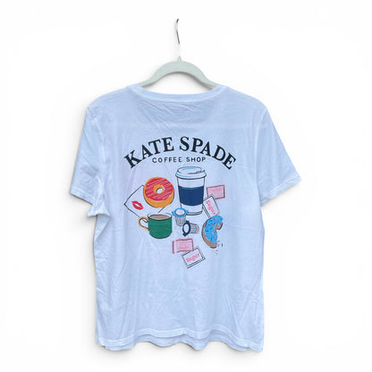 NWT Kate Spade “Coffee Shop” T-Shirt, size xl