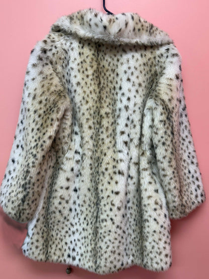 Vintage Tissavel France Faux Fur Coat
