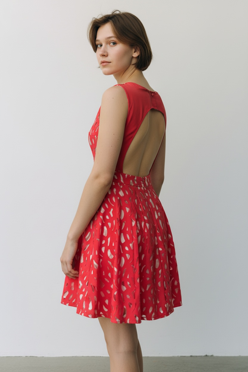 ASOS Petite Open-Back Dress size 4p