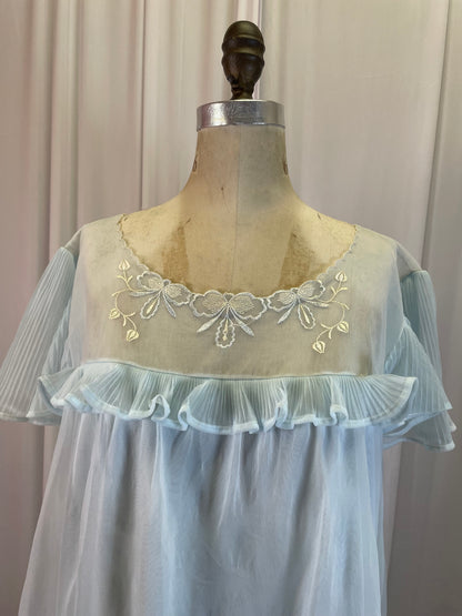 Baby Blue Lacy Nightgown