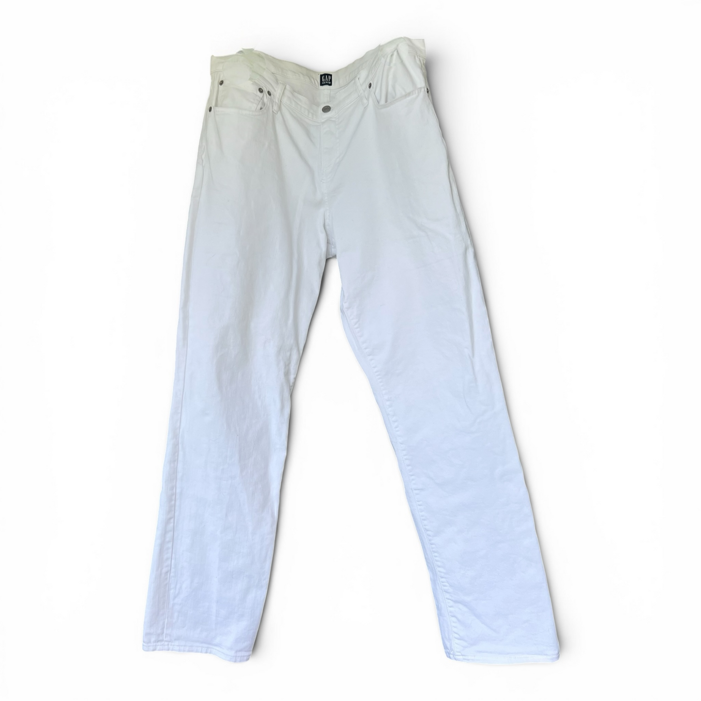 Gap Classic Straight Women’s Denim White Jeans, As Is, Size 16 / 33