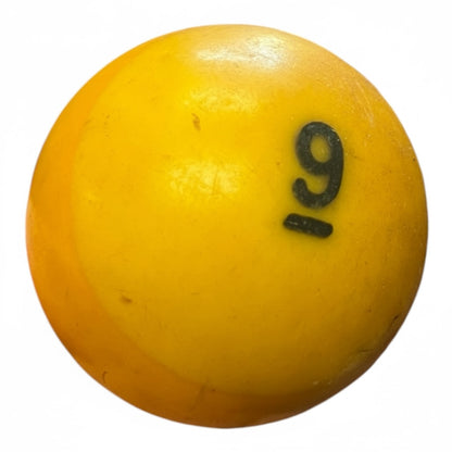 Lucky Vintage Billiard Ball With Clear Lucite Display Stand (Single)