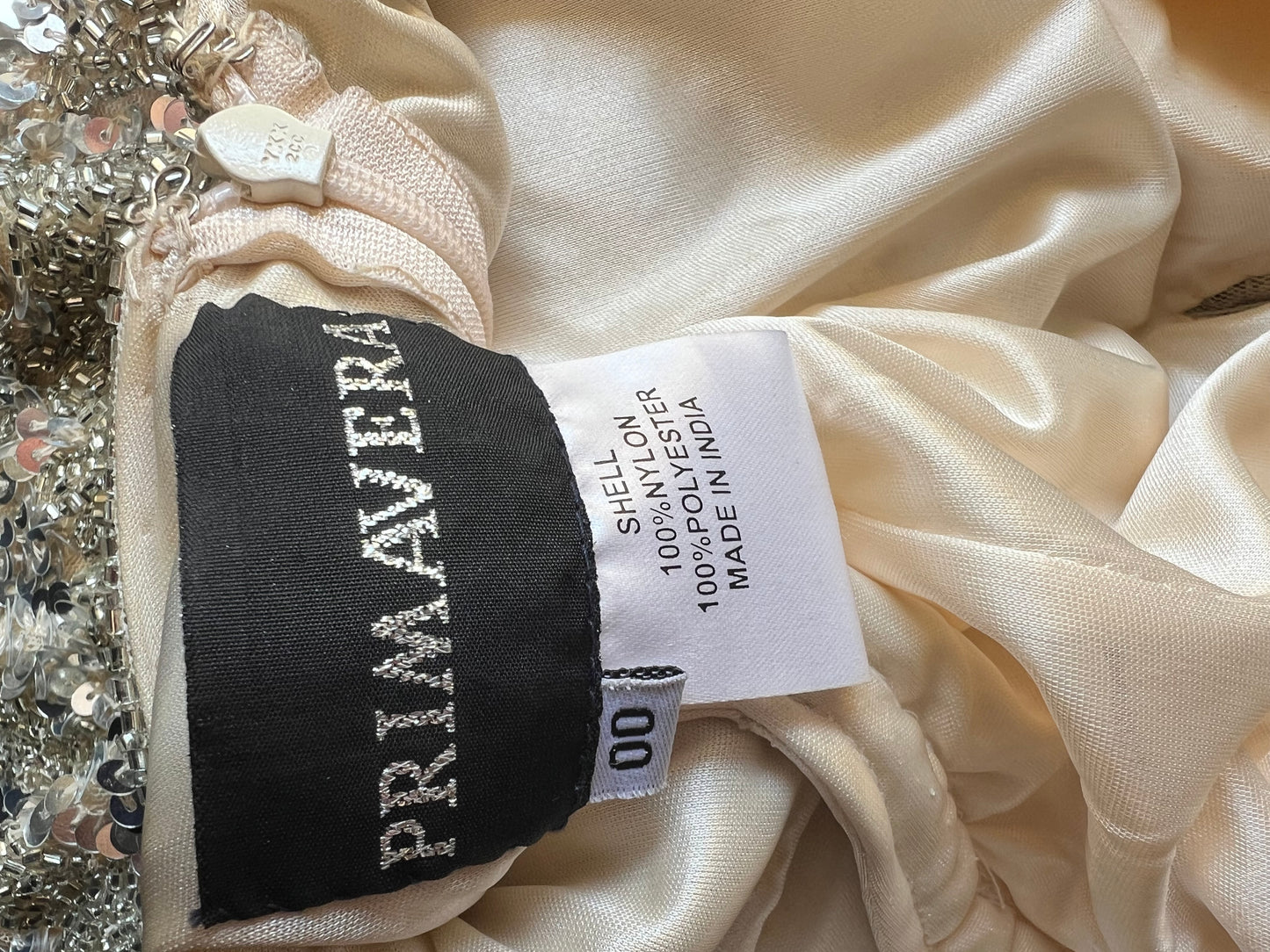 Formal Sequin Long Gown Black Tie Prom Dress by Primavera, size 00