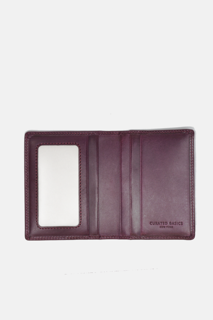 Slim Bi-fold Men’s Wallet, 100% Top-Grain Italian Leather, Colors