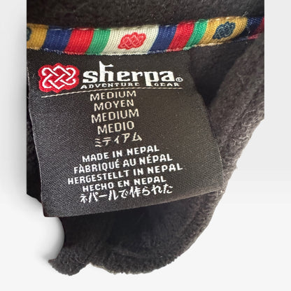 Sherpa Adventure Gear Men’s Black Fleece Sweatshirt Jacket, Size Medium