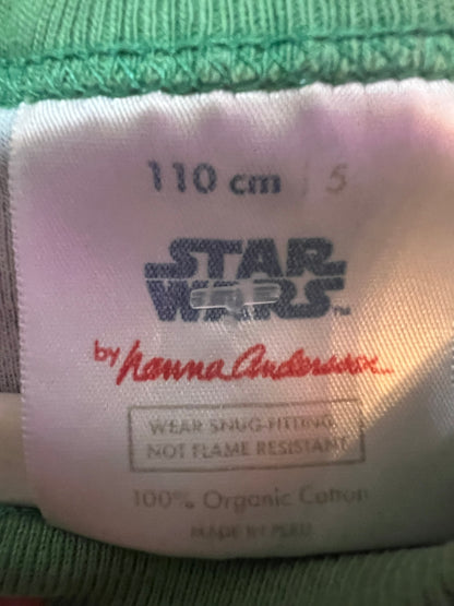 Hanna Andersson Kids Christmas Star Wars Pajamas, size 5