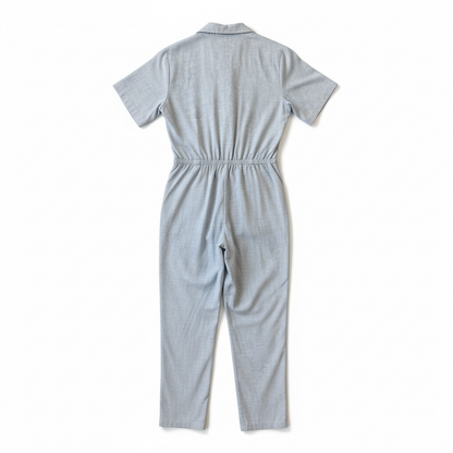 Vintage 70’s Blue Jumpsuit with Rainbow Patch, size s