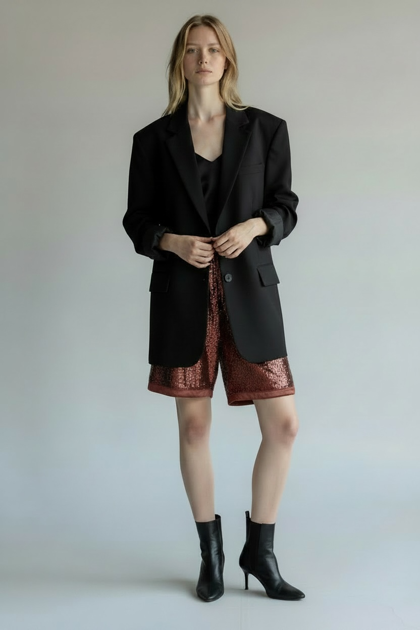 Zara Sequined Basketball Shorts, size XL (or L)