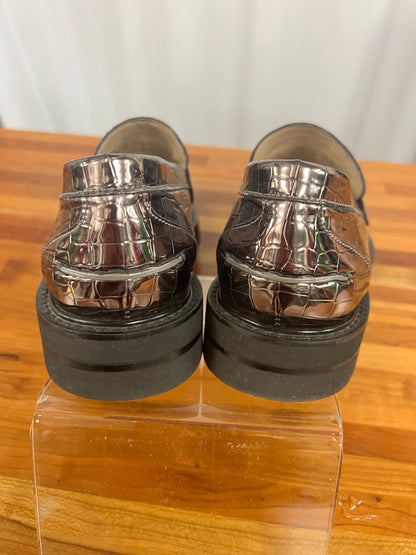 Stuart Weitzman Metallic Loafers size 8.5