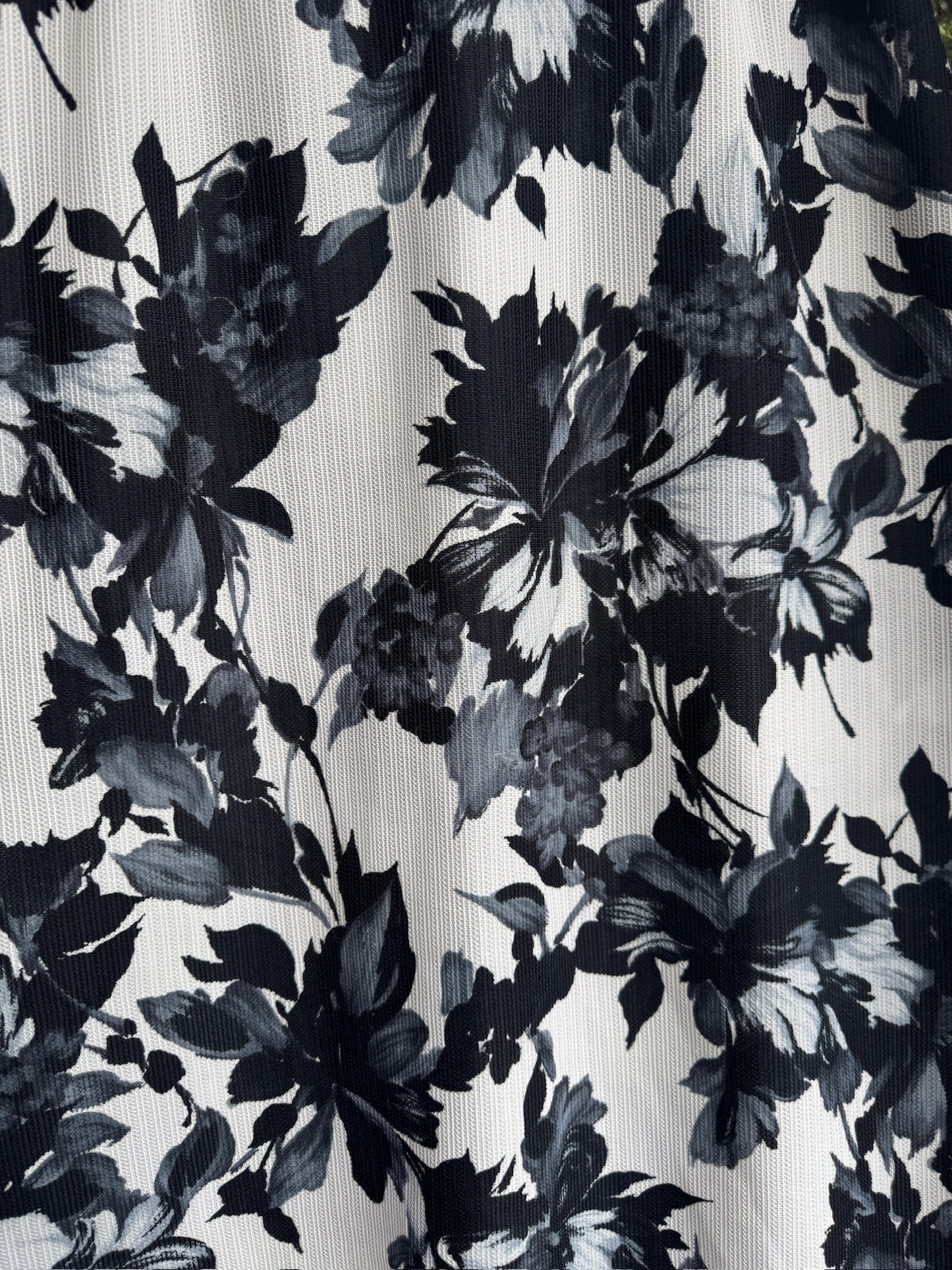 Vintage Carol & Mary | Haruko Hawaii | Black & White Floral Dress 60s, Size S